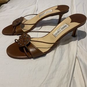 Jimmy Choo leather mules